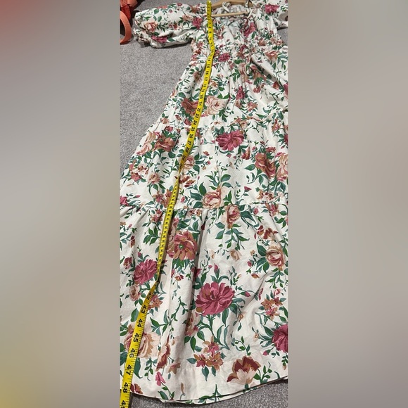 Anthropologie Somerset Maxi Dress Puff-Sleeve Floral Cottagecore Size XXS - Picture 10 of 10